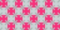 Geometric squares and crosses seamless pattern