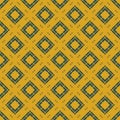 Geometric squares pattern. Abstract vector seamless texture. Yellow and green Royalty Free Stock Photo