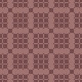 Geometric squares pattern. Vector abstract seamless background in brown color Royalty Free Stock Photo