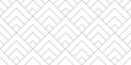 Geometric squares seamless pattern with simple lines in grey.