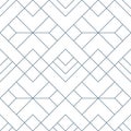 Geometric squares seamless pattern with simple lines in grey. Royalty Free Stock Photo