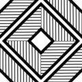 Geometric squares of straight lines. Seamless pattern. Simple design.