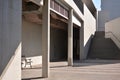 Geometric staircase and library administration building