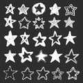 Geometric star pattern handdrawn