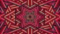 Geometric starburst design with intersecting lines in red hues Royalty Free Stock Photo