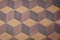 Geometric stone brick textured retro wall for tamplate, background