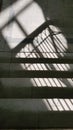 Geometric striped shadows from window lattice