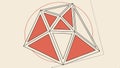Geometric structure design, abstract architecture for modern and tech projects vector design Generative AI Royalty Free Stock Photo