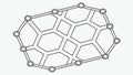Geometric structure illustration, abstract design element, pattern, vector design Generative AI Royalty Free Stock Photo