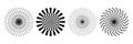 Geometric sunburst circle pattern icon Royalty Free Stock Photo