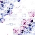 Geometric technological various hexagon digital abstract background vector Royalty Free Stock Photo