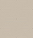 Geometric Textile Design Cozy Outline Seamless Pattern Vector Neat Background