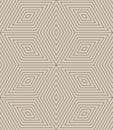 Geometric Textile Design Cozy Outline Seamless Pattern Vector Neat Background