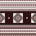 Geometric textile pattern in ethnic style