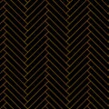 Geometric texture, repeating black abstract pattern Thin white line vector pattern. Diagonally laid bricks Scandinavian style bric