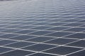 Geometric texture of solar panels at a photovoltaic plant