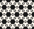 Geometric tiles texture. Abstract repeat monochrome background with simple figures, hexagons, rhombuses.