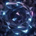 A geometric, torus-like structure composed of interconnected triangular facets. The Royalty Free Stock Photo