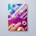 Geometric trendy cover design Royalty Free Stock Photo
