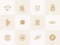 Geometric trendy hipster Icons