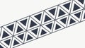 Geometric Triangle Border Pattern, Modern and Structured, vector design Generative AI Royalty Free Stock Photo