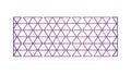 Geometric Triangle Grid Pattern in Purple, vector design Generative AI Royalty Free Stock Photo