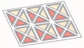 Geometric Triangle Grid Tile Pattern, vector design Generative AI Royalty Free Stock Photo
