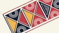 Geometric triangle pattern, abstract design, colorful shapes, modern art, triangle art vector design Generative AI Royalty Free Stock Photo