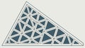 Geometric triangle pattern abstract design element structure, vector design Generative AI Royalty Free Stock Photo