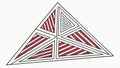 Geometric triangle pattern, abstract design with lines and shapes vector design Generative AI Royalty Free Stock Photo