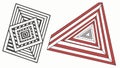 Geometric triangle pattern, abstract design, modern shapes, angular motif, vector design Generative AI Royalty Free Stock Photo