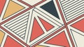 Geometric triangle pattern, abstract texture and colorful design vector design Generative AI Royalty Free Stock Photo