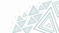 Geometric Triangle Pattern, Modern Abstract Background, Vector Art, vector design Generative AI Royalty Free Stock Photo