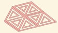 Geometric Triangle Pattern Vector, Abstract Architectural Design, vector design Generative AI Royalty Free Stock Photo