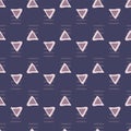 Geometric triangle seamless pattern. Creative scribble geometric wallpaper