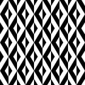 Geometric triangle seamless pattern. Repeated abstract black geometry patern on white background. Simple rhombus shape design Royalty Free Stock Photo
