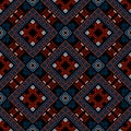 Geometric tribal ethnic colorful seamless pattern. Ornamental greek style background. Vector repeat modern backdrop. Abstract Royalty Free Stock Photo