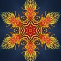 Geometric tribal round mandala pattern. Colorful patterned background. Ethnic kaleidoskope backdrop