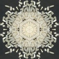 Geometric tribal round mandala pattern. Ethnic kaleidoskope backdrop