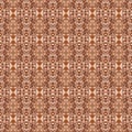 Geometric Tribal Texture. Brown, Ochra, Cepia Royalty Free Stock Photo