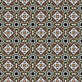 Geometric Tribal Texture. Brown, Ochra, Cepia Royalty Free Stock Photo