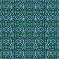 Geometric Tribal Texture. Teal, Green, Mint