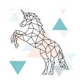 Geometric Unicorn design.