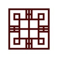Geometric unique korean traditional pattern. Vector illustration.