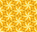 Geometric vanilla flower seamless pattern.