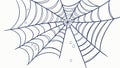 Geometric Spider Web, Minimalist Vector Design, vector design Generative AI Royalty Free Stock Photo