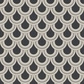 Geometric vector pattern, repeating circle or abstract water drop, fish scale and curtain. Pattern is clean for design, fabric,