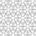 Geometric vector pattern, repeating circle cross each. monochrome color, clean pattern design for fabric, wallpaper, printing Royalty Free Stock Photo