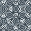 Geometric vector pattern, repeating linear circles overlap each,el Royalty Free Stock Photo