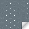 Geometric vector pattern repeating linear half circle fan in monochrome Japanese styles background.